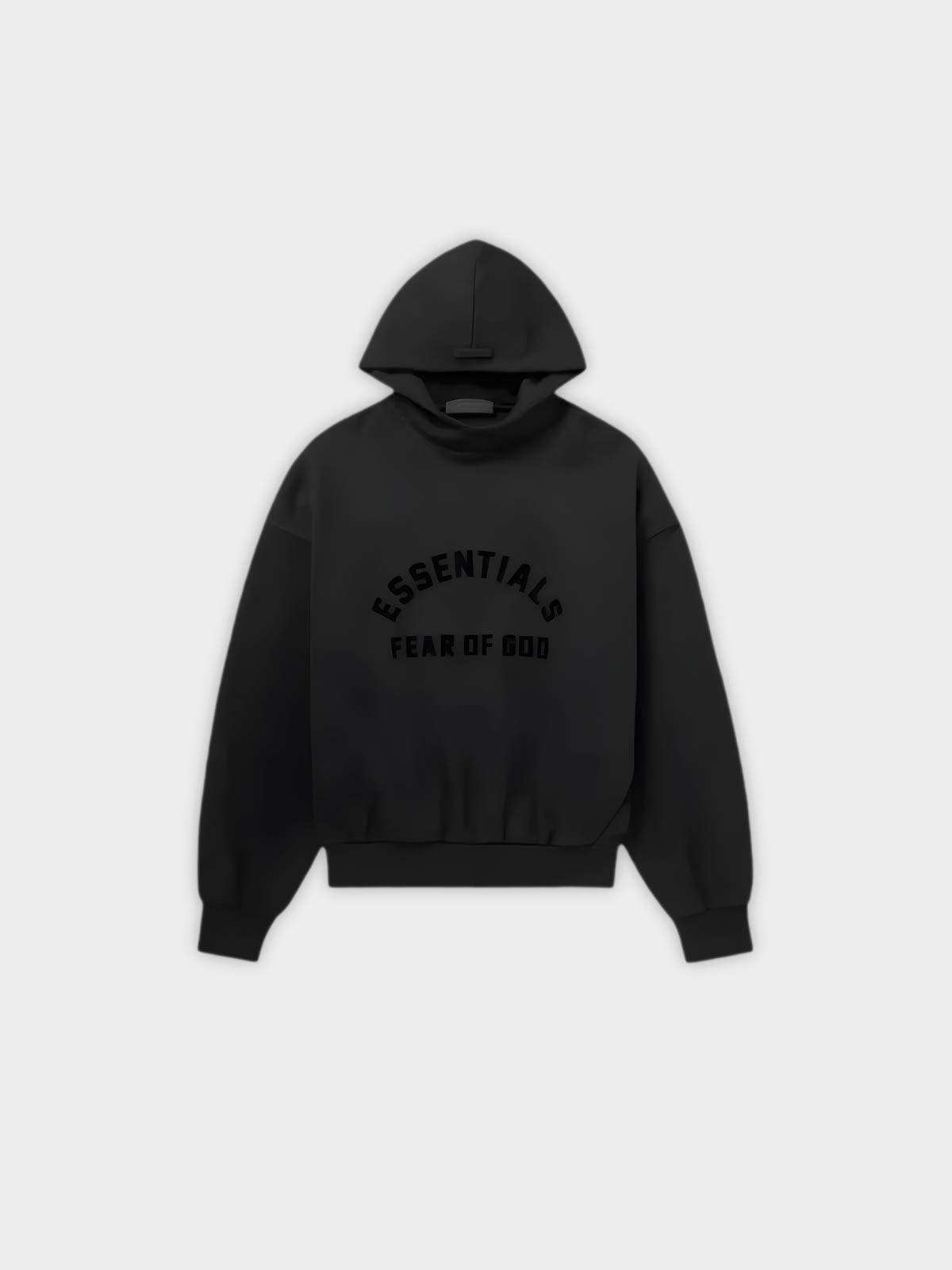 Fear Of God Essentials Hoodie Jet Black (FW23) - GENESIS17