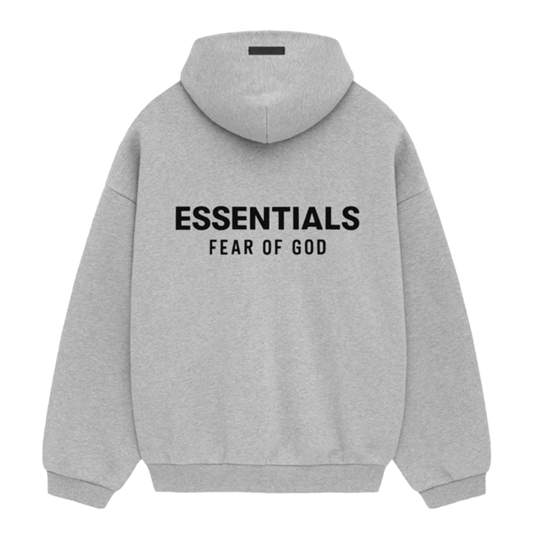 Fear Of God Essentials Hoodie Holiday Light Heather Grey FW24 fear-of-god-essentials-hoodie-holiday-light-heather-grey-fw24