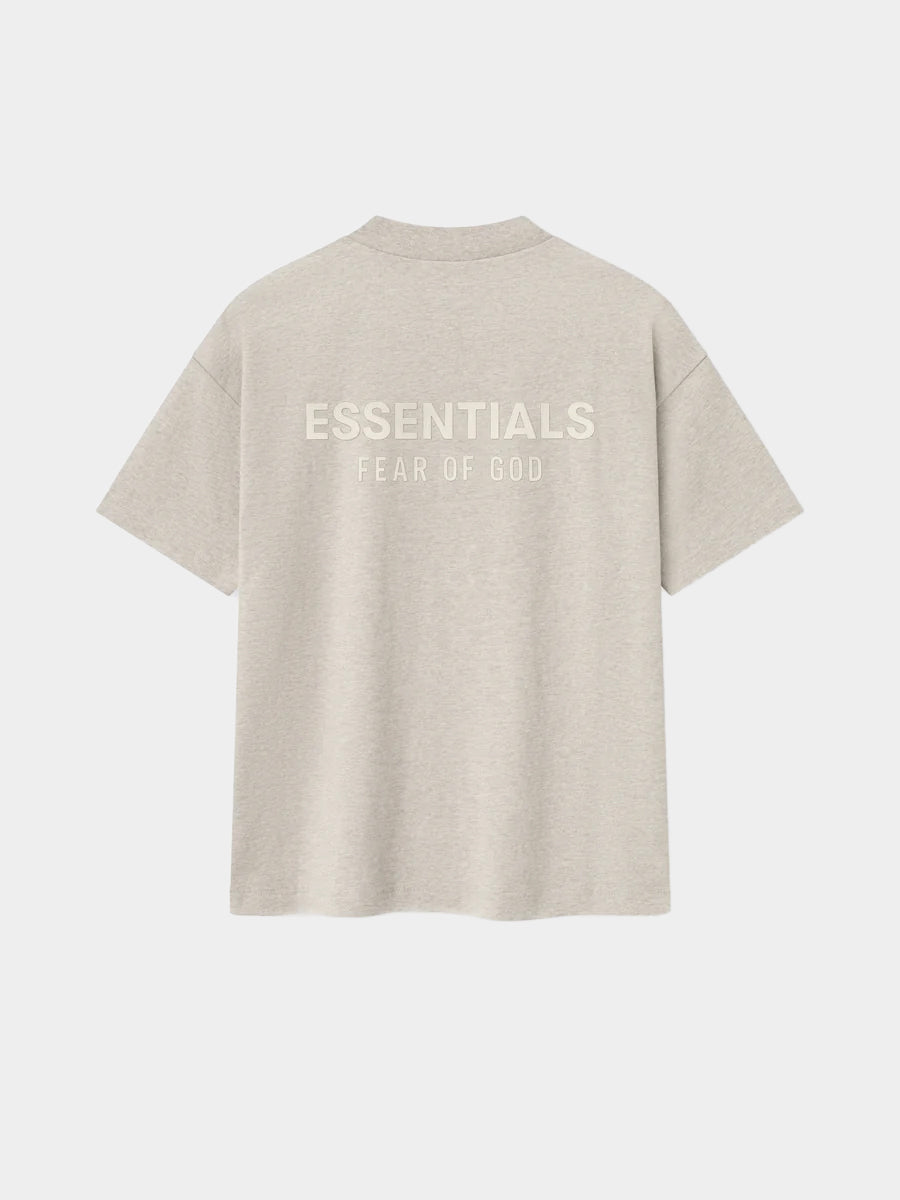   Fear of God Essentials T-shirt Classic Tee Heather Stone (SS25) - GENESIS17 