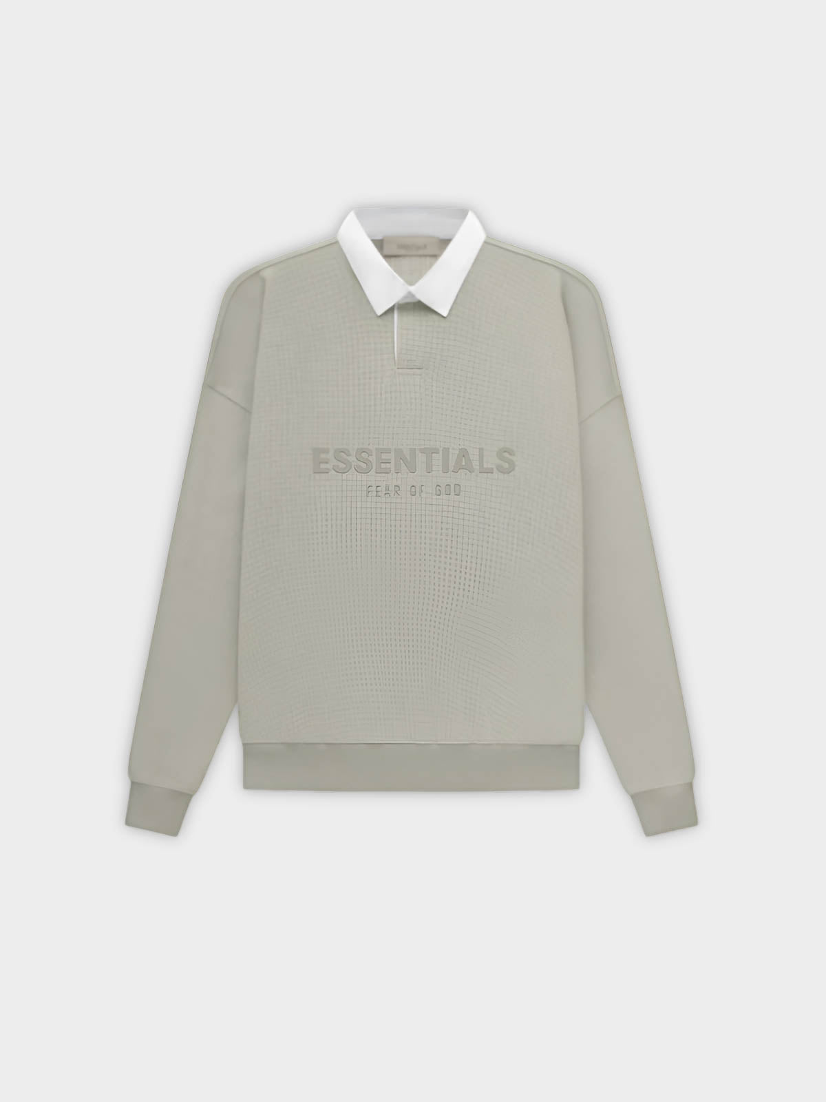 ★23SS 最新作★FOG ESSENTIALS Waffle Henley Rugby Fear of God Essentials Long Sleeve Waffle Rugby Seal (SS23