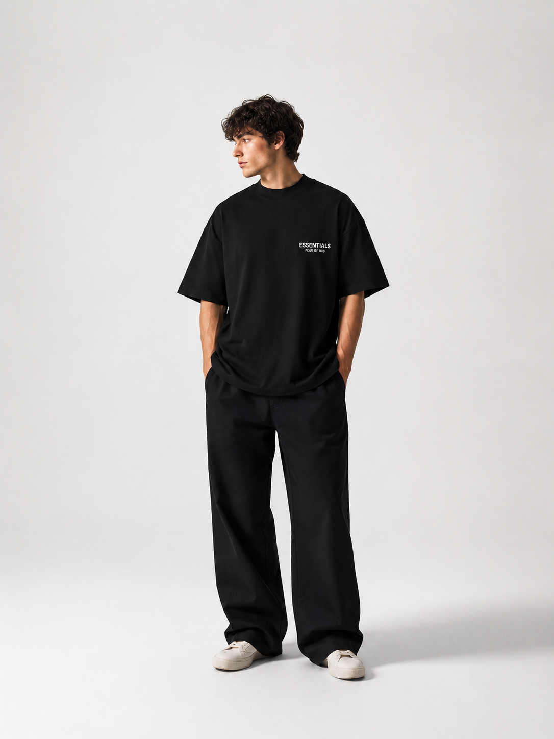   Fear of God Essentials T-shirt Classic Collection Jet Black (SS25) - GENESIS17 