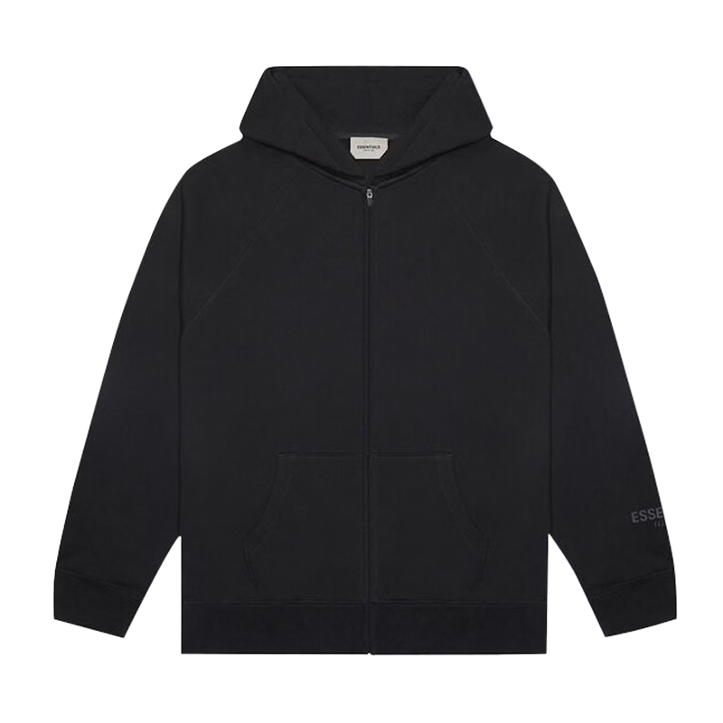 Fear of God Essentials Hoodie SS20 Full Zip Black (SS20)