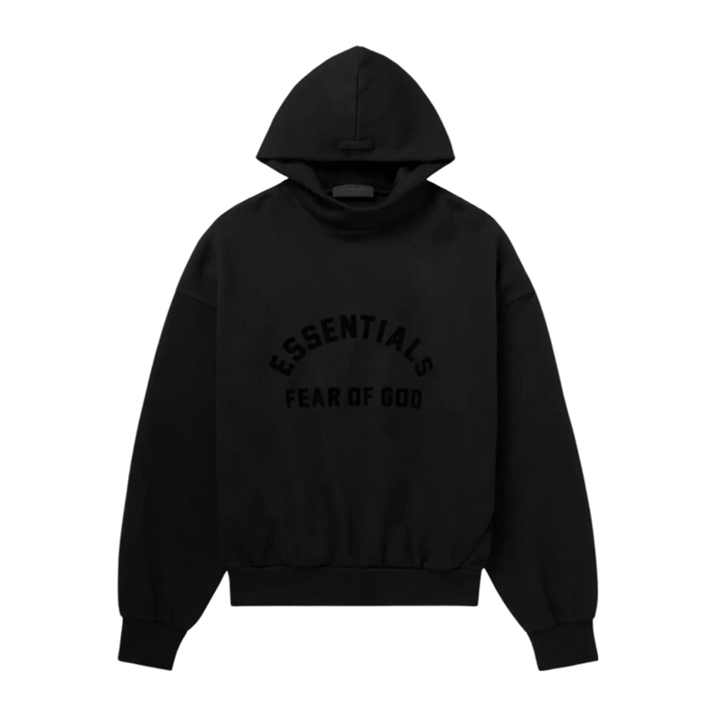   Fear Of God Essentials Hoodie Jet Black (FW23) - GENESIS17 