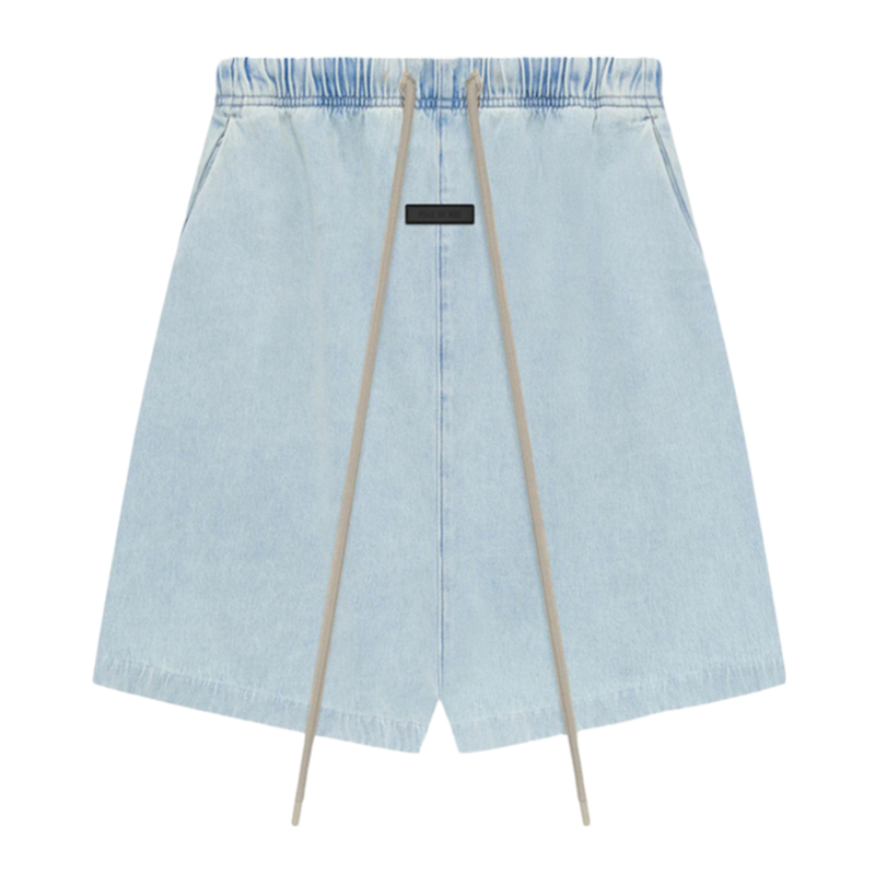   Fear Of God Essentials Sweatshorts Light Wash Denim (SS24) - GENESIS17 