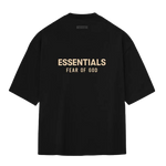 Fear of God Essentials T-Shirt V-Neck Jet Black (FW23)