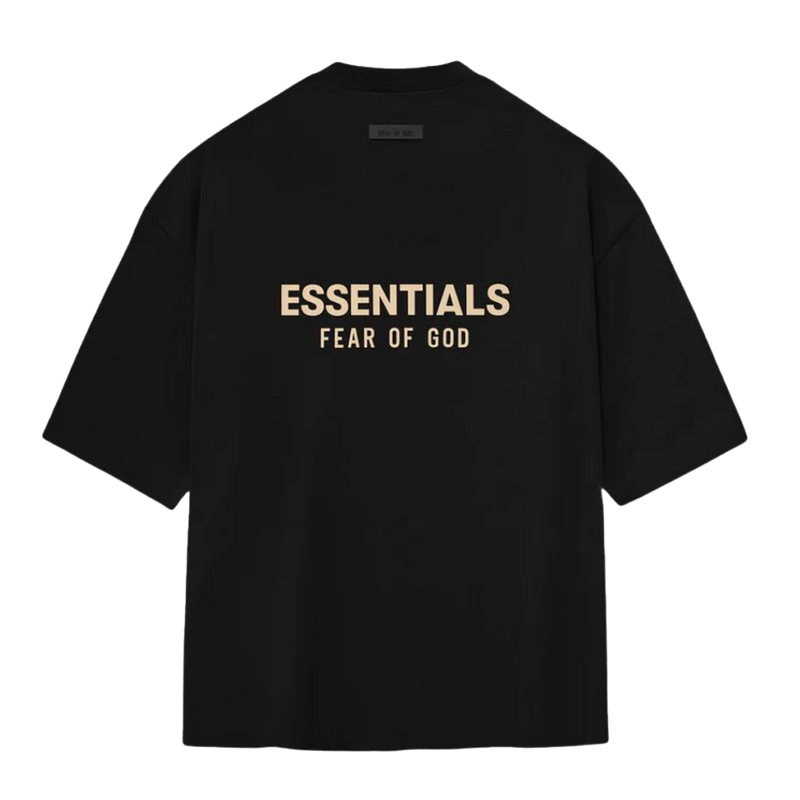 Fear of God Essentials T-Shirt V-Neck Jet Black (FW23)