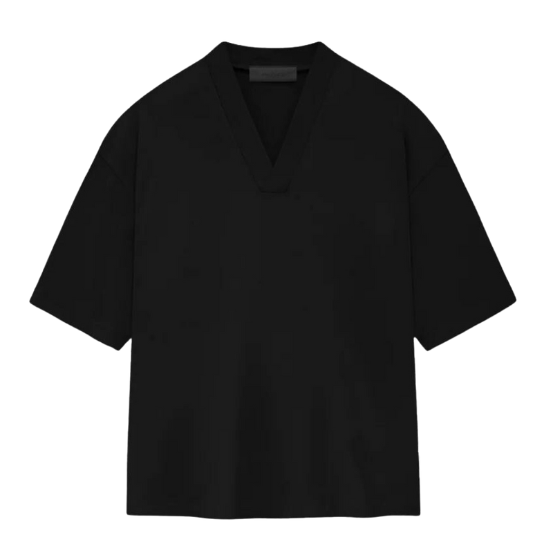 Fear of God Essentials T-Shirt V-Neck Jet Black (FW23)