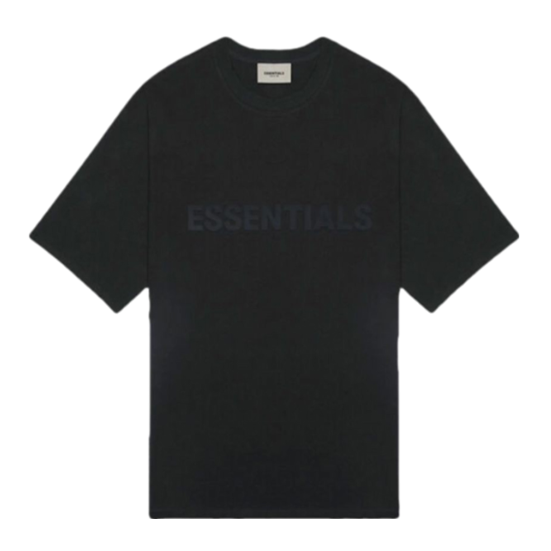 Fear of God Essentials T-shirt à col montant avec logo en coton noir (Vendu) - Joli Closet