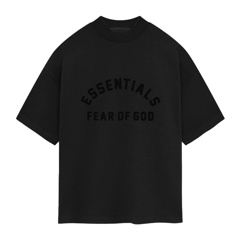 Fear Of God Essentials T-shirt Heavy Jersey Jetblack (SP24)