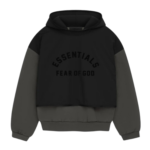   Fear Of God Essentials Hoodie Nylon Fleece Ink / Jetblack (SP24) - GENESIS17 