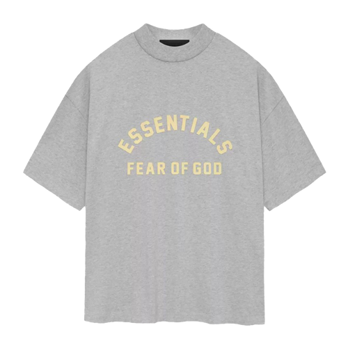   Fear Of God Essentials T-shirt Heavy Jersey Light Heather Grey (SP24) - GENESIS17 