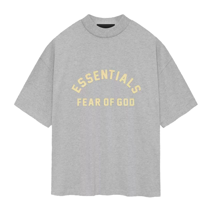   Fear Of God Essentials T-shirt Heavy Jersey Light Heather Grey (SP24) - GENESIS17 