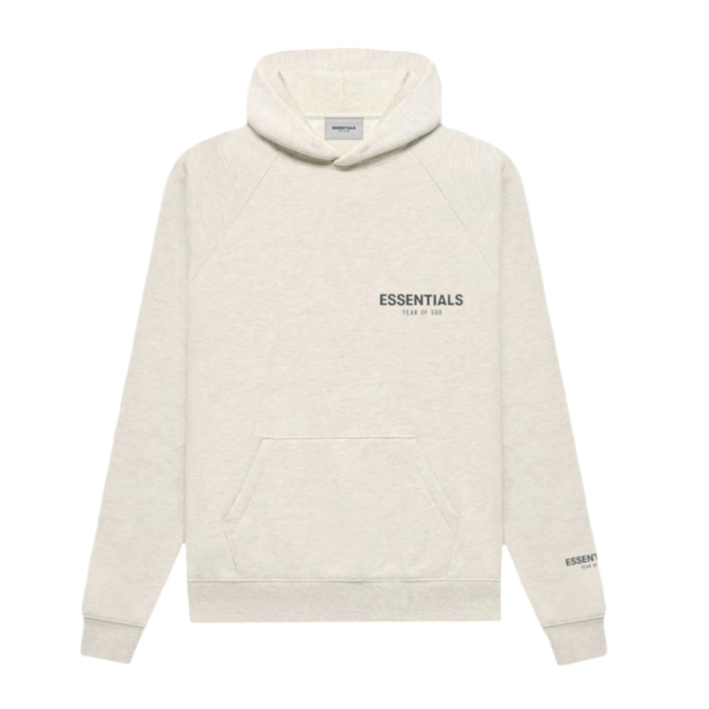   Fear Of God x Essentials Core Collection Hoodie Light Heather Oatmeal (FW21) - GENESIS17 