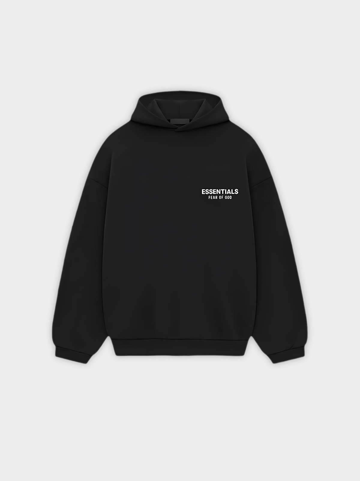   Fear of God Essentials Hoodie Holiday Black-(FW24) - GENESIS17 