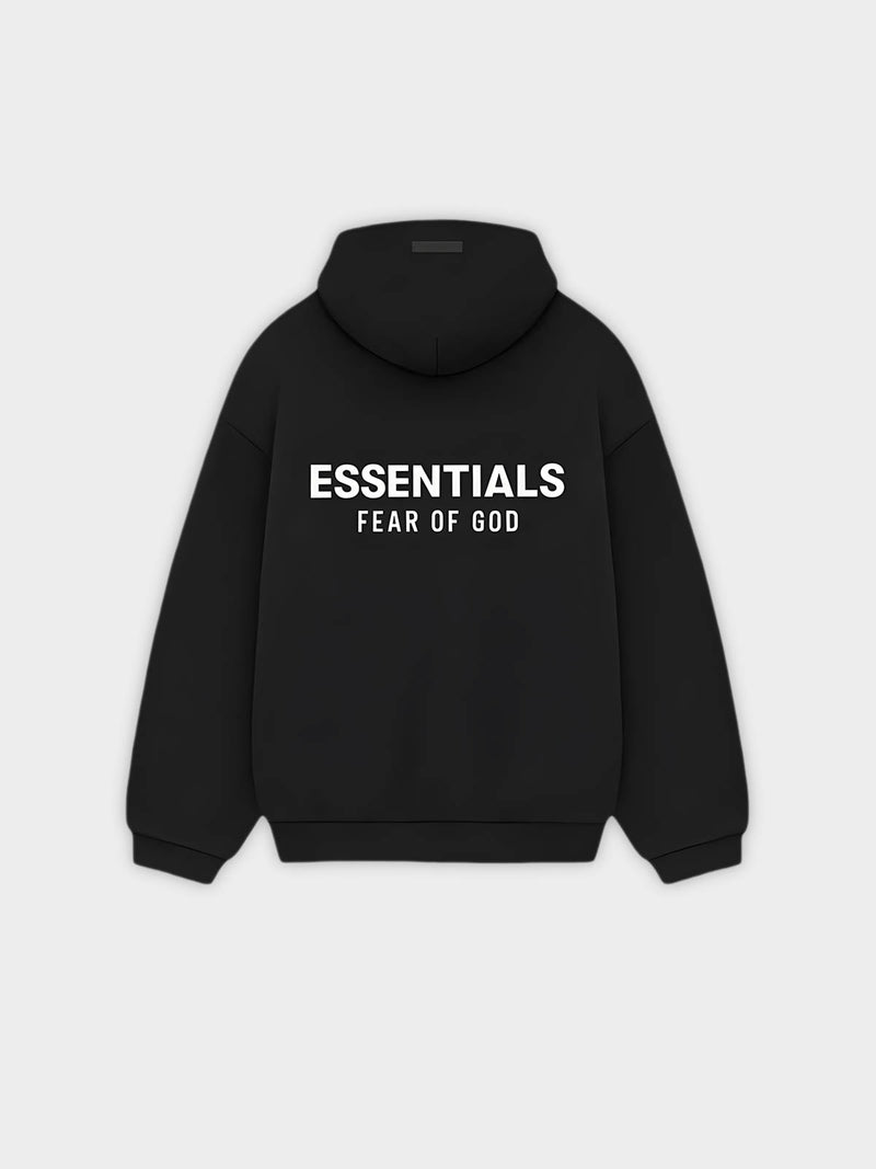   Fear of God Essentials Hoodie Holiday Black-(FW24) - GENESIS17 