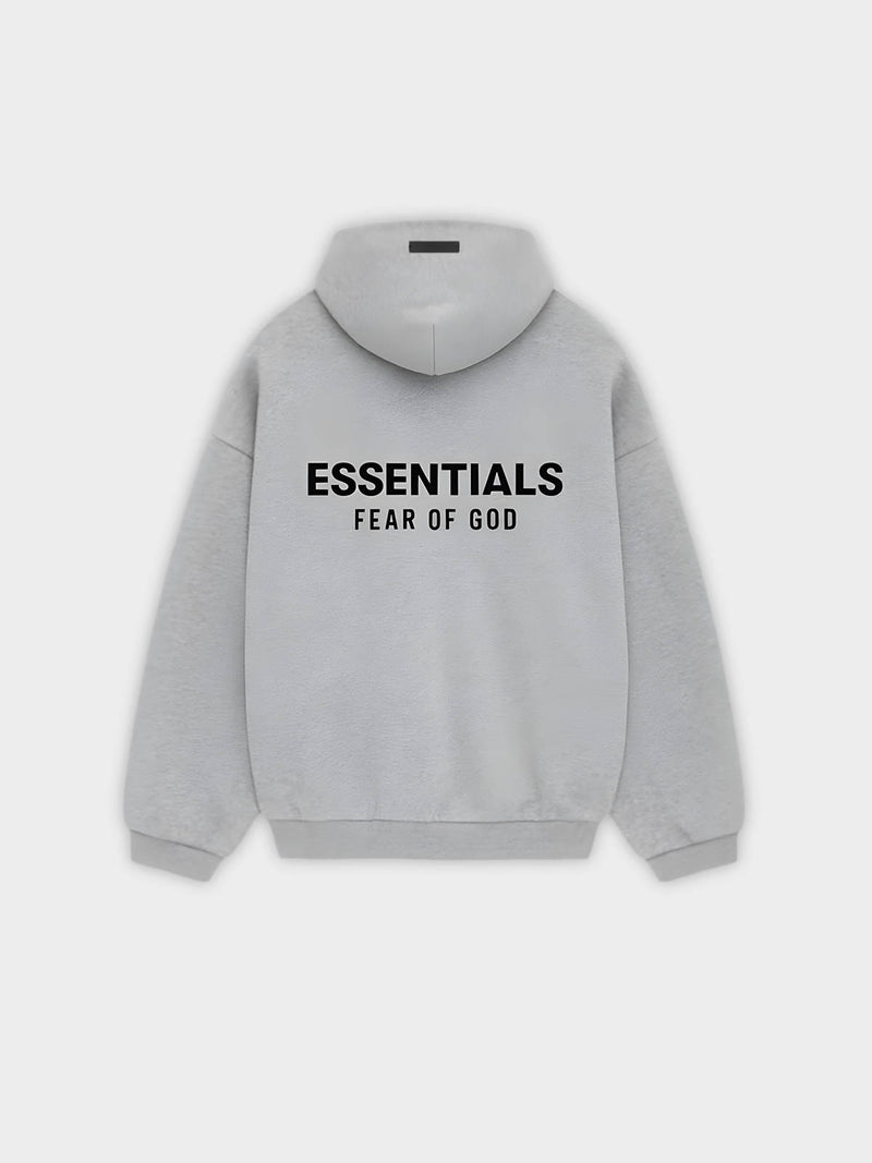   Fear of God Essentials Hoodie Holiday Light Heather Grey (FW24) - GENESIS17 
