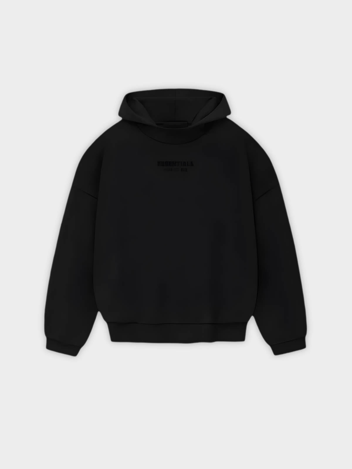   Fear of God Essentials Hoodie Jetblack Small Logo (FW23) - GENESIS17 