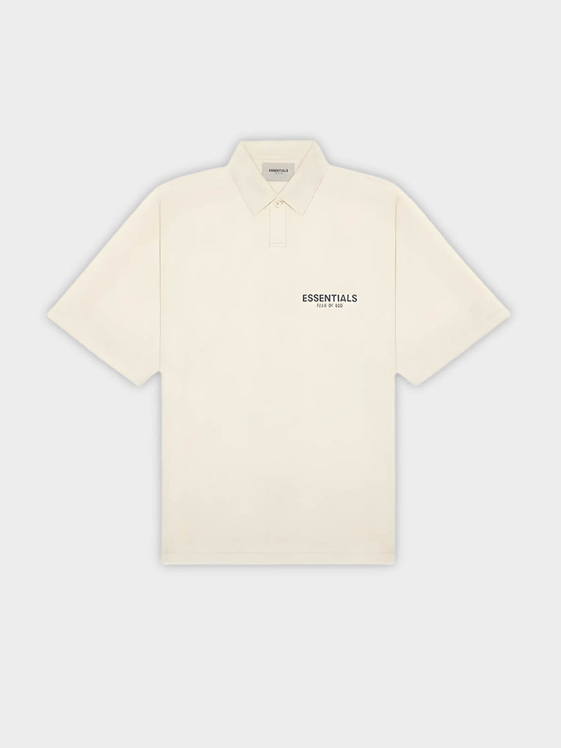   Fear of God Essentials T-Shirt Polo Cream (FW20) - GENESIS17 