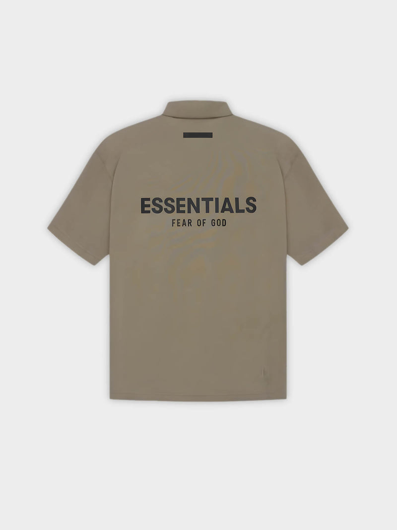   Fear of God Essentials T-Shirt Polo Taupe (SS21) - GENESIS17 