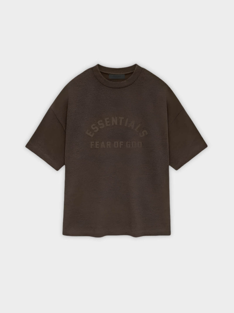   Fear of God Essentials T-shirt Heavy Jersey Heather Wood (SS24) - GENESIS17 