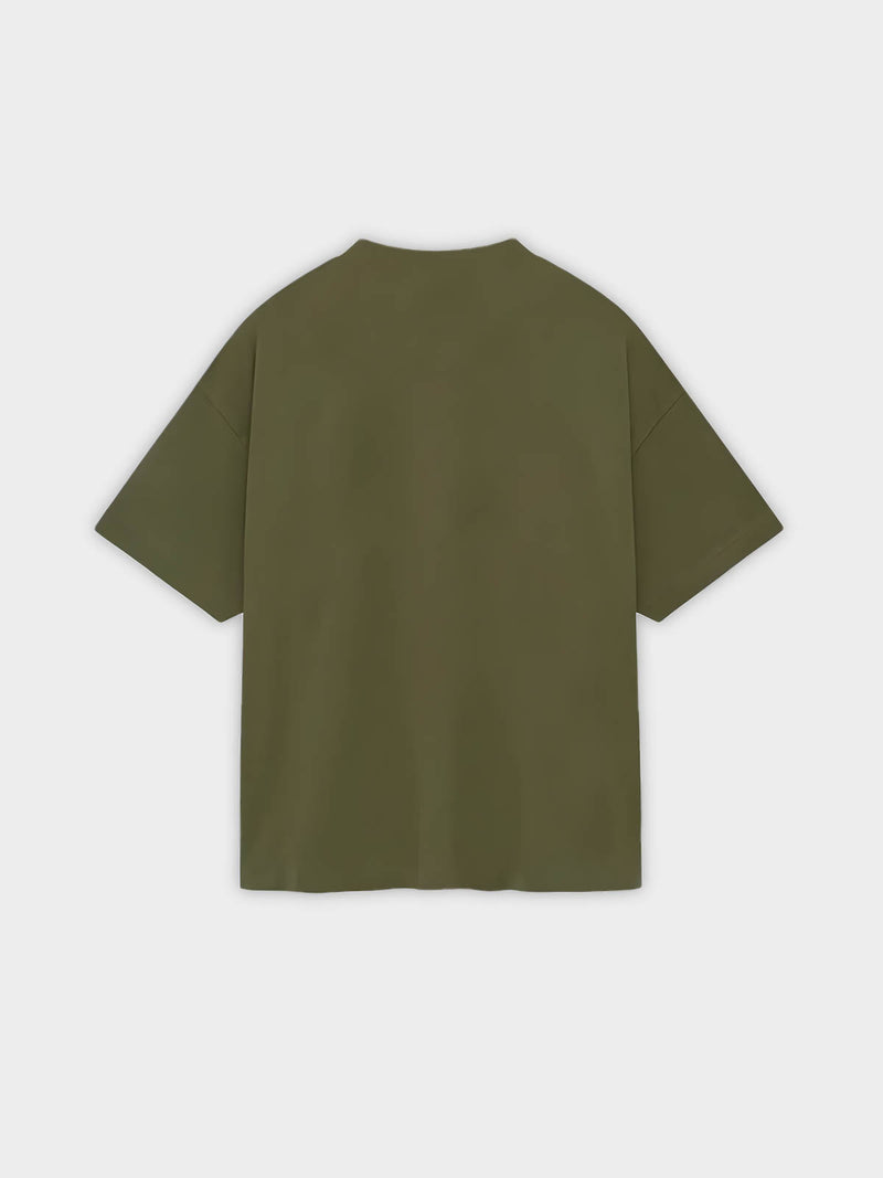   Fear of God Essentials T-shirt The Black To School - Millitary (FW24) - GENESIS17 