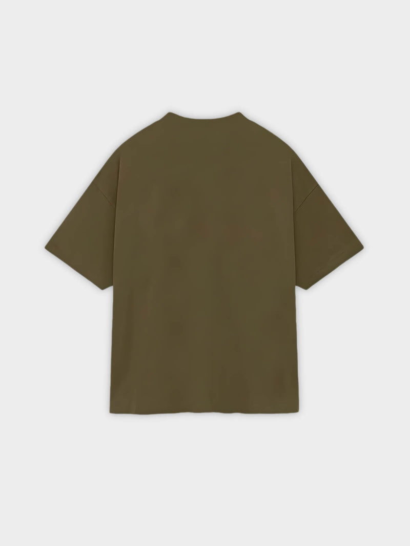   Fear of God Essentials T-shirt The Black To School - Olive (FW24) - GENESIS17 