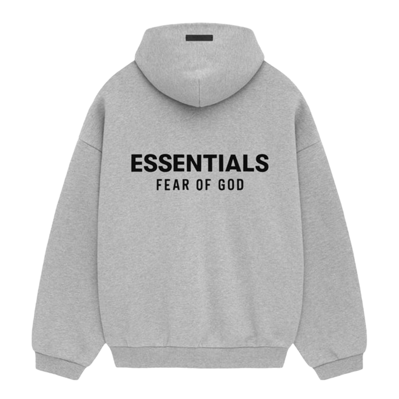 Fear of God Essentials Hoodie Holiday Light Heather Grey (FW24)