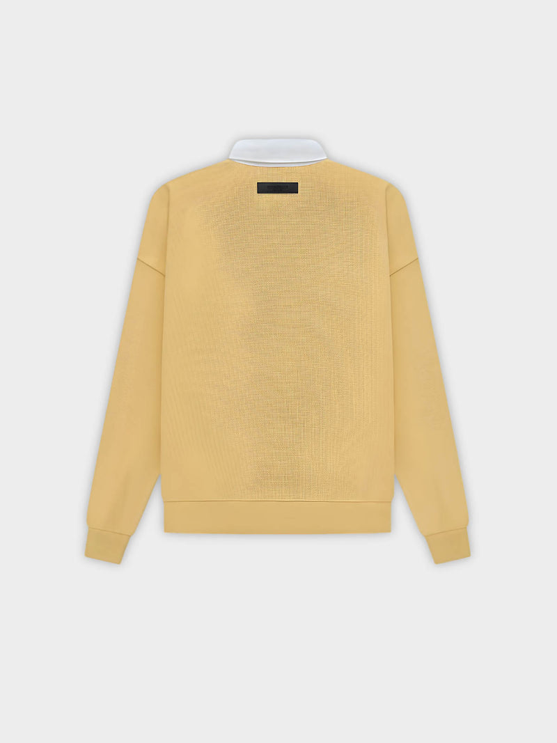   Fear of God Essentials Waffle Henry Rugby Light Tuscan (SS23) - GENESIS17 