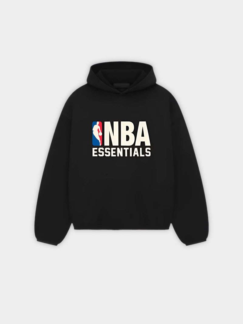   Fear of God Essentials x NBA Hoodie Black (FW24) - GENESIS17 