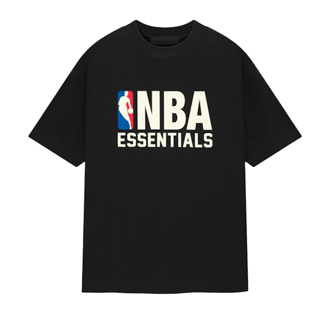 Fear of god essentials x nba t shirt black fw24 
