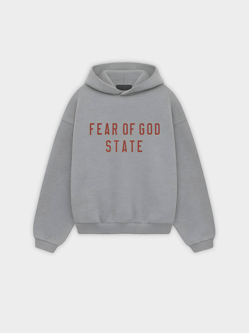   Fear of God Essentials Back to School Hoodie Dark Heather Grey (FW24) - GENESIS17 