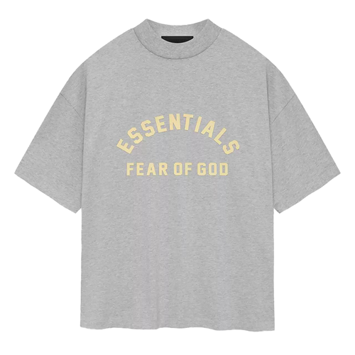 Fear Of God Essentials T-shirt Heavy Jersey Light Heather Grey (SP24) - GENESIS17 #