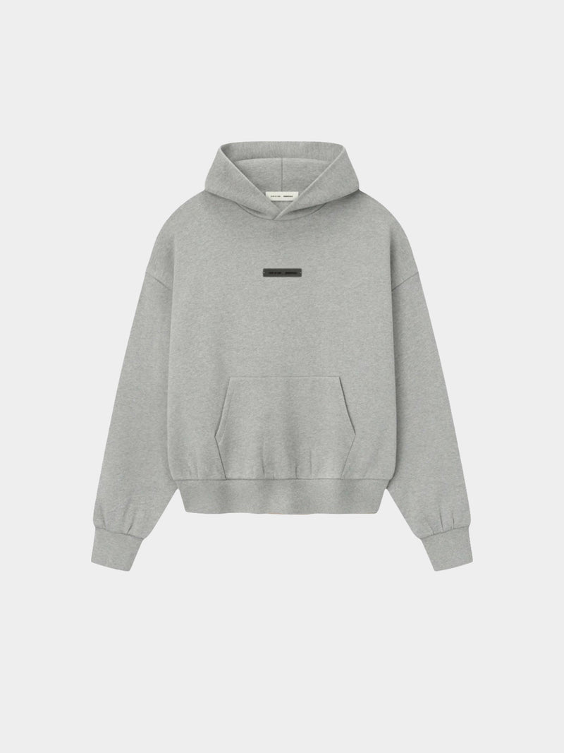   Fear of God Essentials Hoodie Concrete Heather (SS25) - GENESIS17 