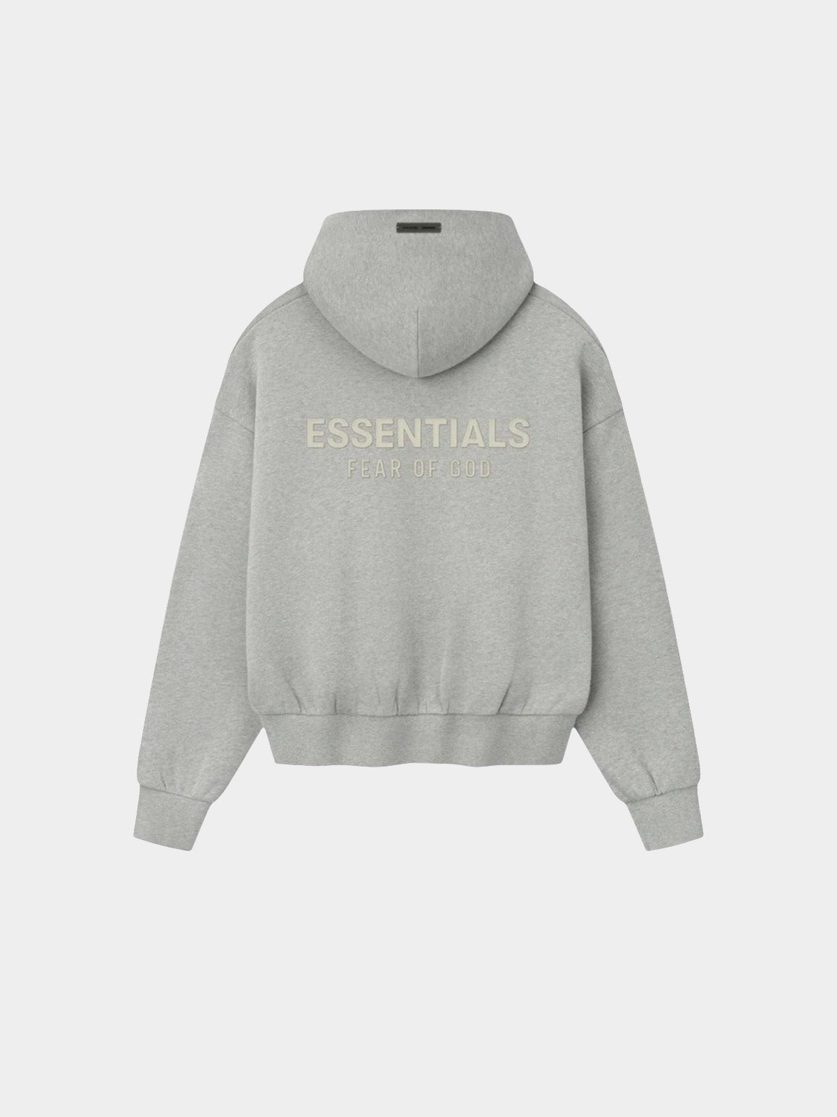   Fear of God Essentials Hoodie Concrete Heather (SS25) - GENESIS17 