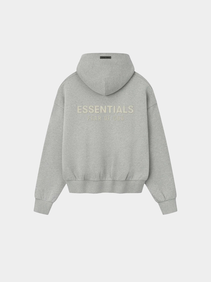   Fear of God Essentials Hoodie Concrete Heather (SS25) - GENESIS17 