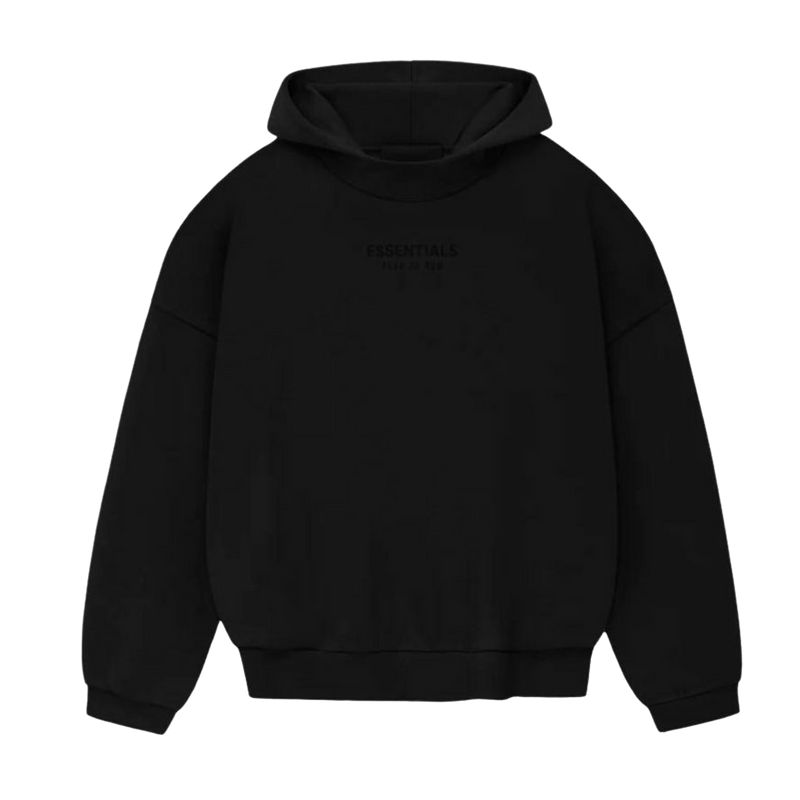   Fear of God Essentials Hoodie Jetblack Small Logo (FW23) - GENESIS17 