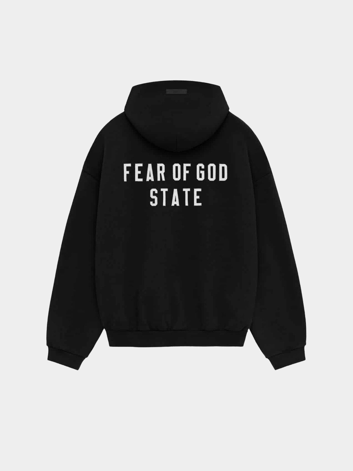   Fear of God Essentials Hoodie Full Zip Black State (FW24) - GENESIS17 