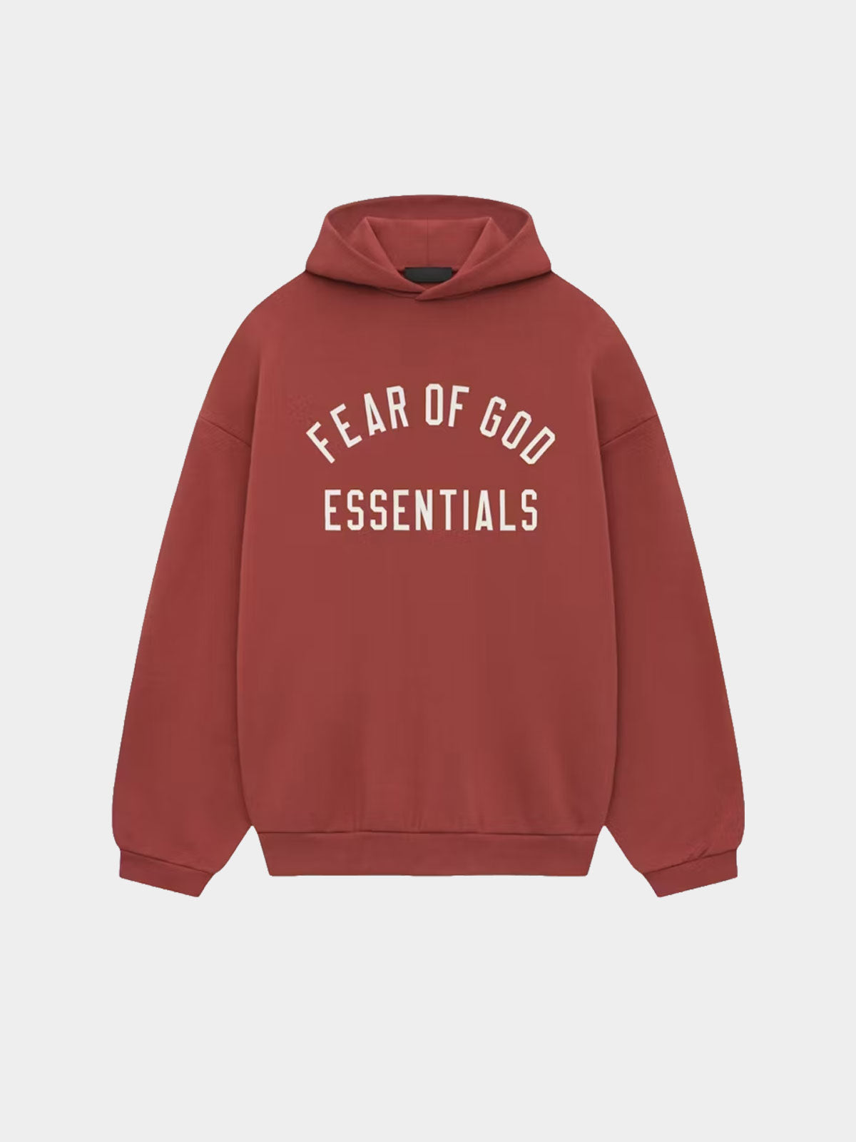Fear of God Essentials Hoodie Crimson (FW24)