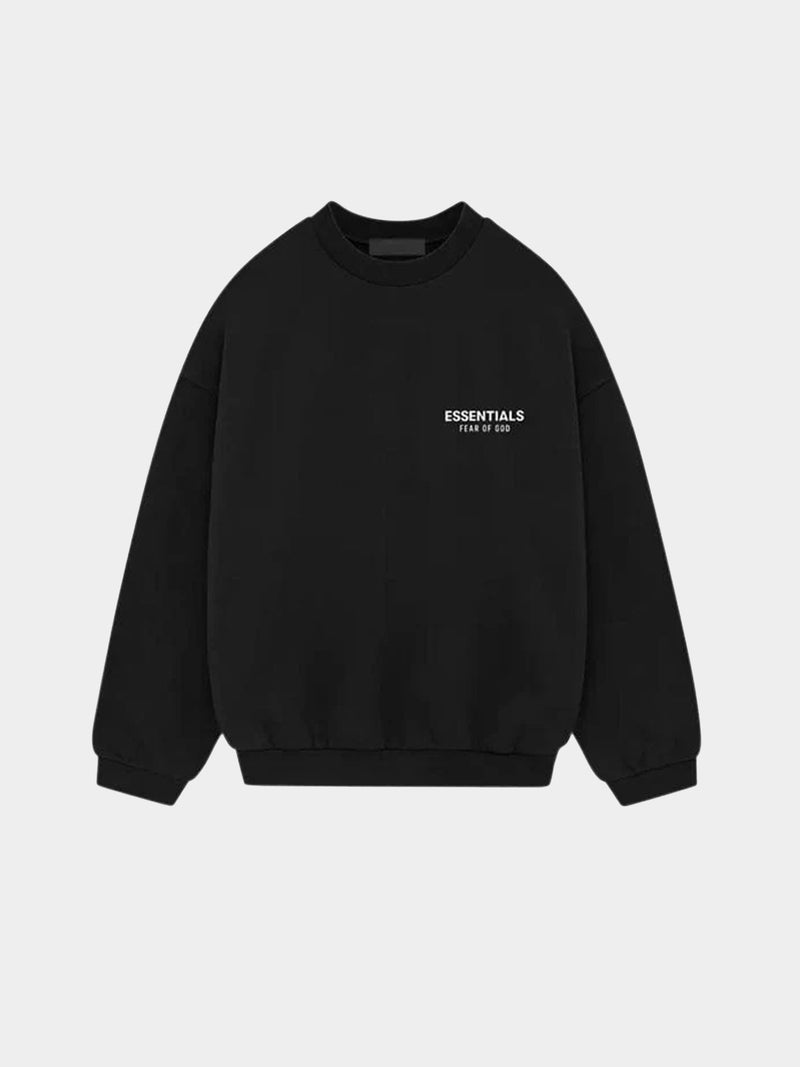 Fear of God Essentials Sweatshirt Jersey Crewneck Black (FW24)