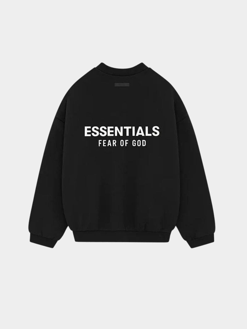 Fear of God Essentials Sweatshirt Jersey Crewneck Black (FW24)