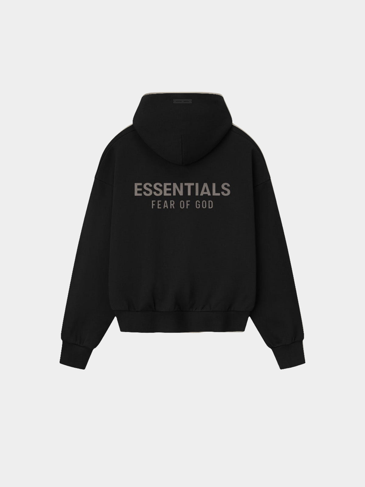   Fear of God Essentials Hoodie Jet Black (SS25) - GENESIS17 