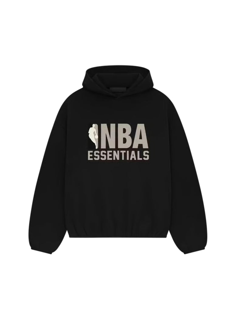   Fear of God Essentials x NBA Hoodie Black (SS25) - GENESIS17 